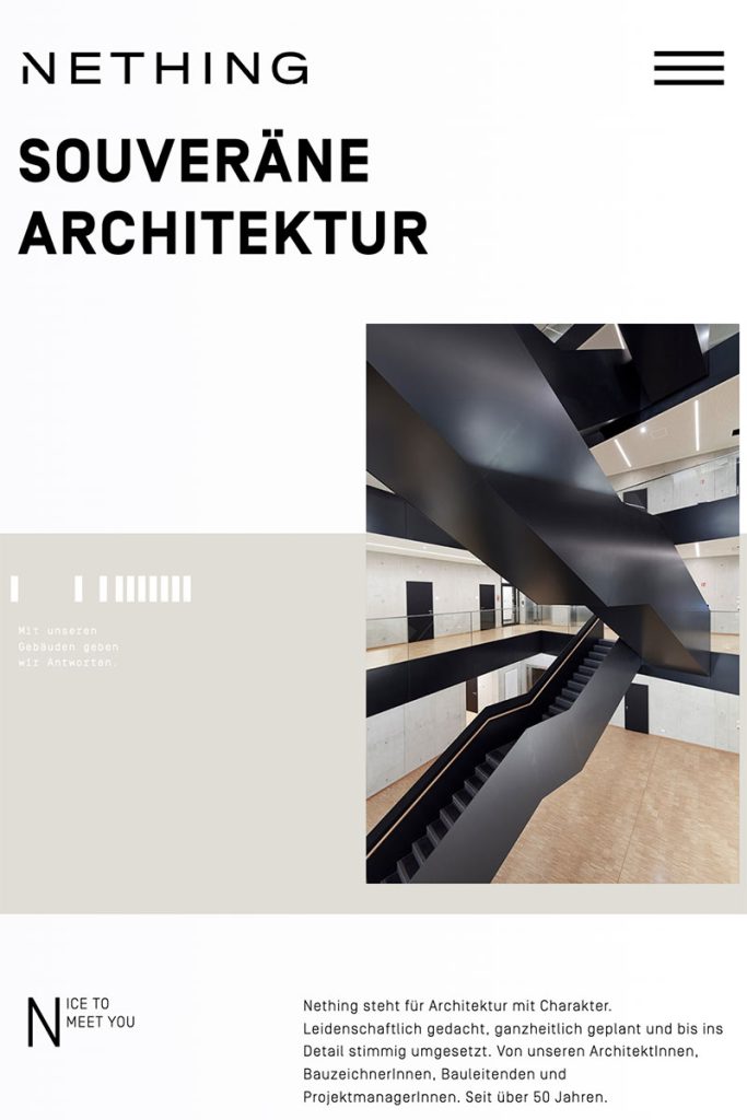 Nething Architekten Website Design Home